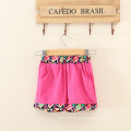 modèle africain vêtements filles populaires ensembles rouge coton t chemises polyester shorts